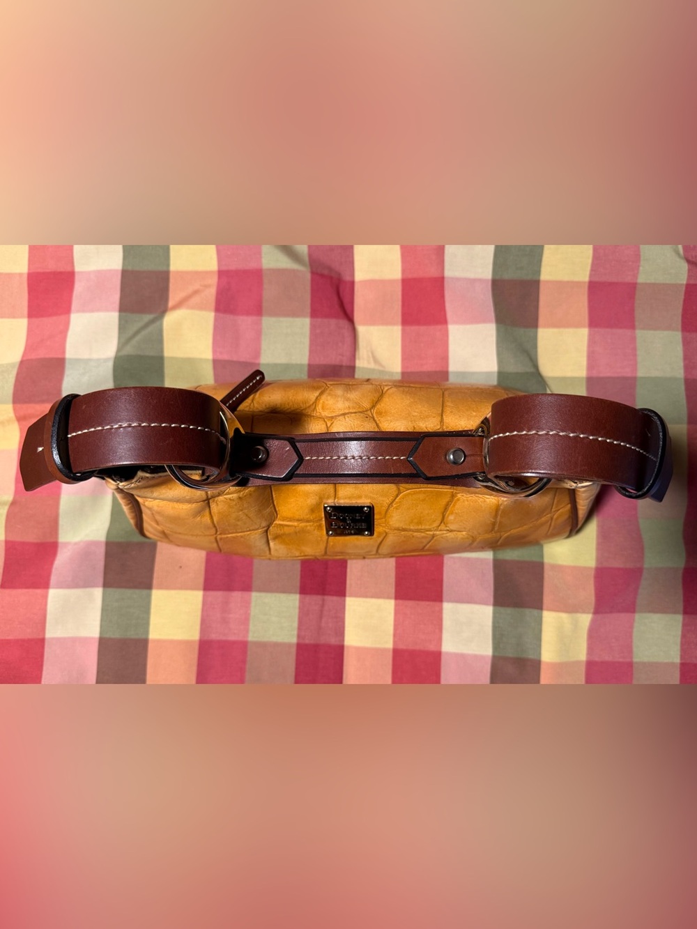 Dooney & Bourke Croc-Embossed Shoulder Bag (Has Callouts) - Picture 9 of 12